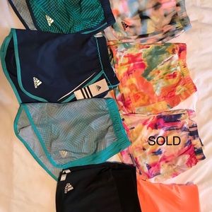 Adidas women’s shorts. All 7 pairs are a bundle.